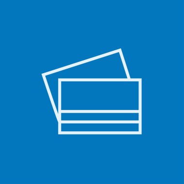 Kredi kartları satırı simgesi.