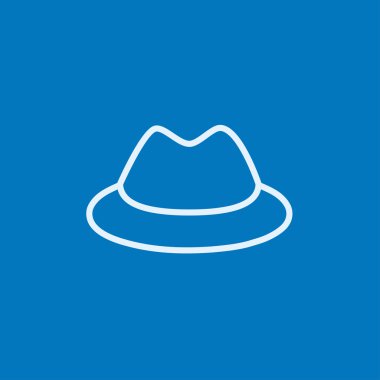 Klasik şapka satırı simgesi.