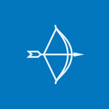 Ok ve yayla satırı simgesi.