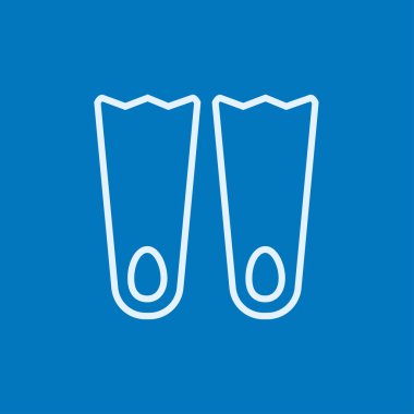 Yüzgeçler Satırı Simgesi.