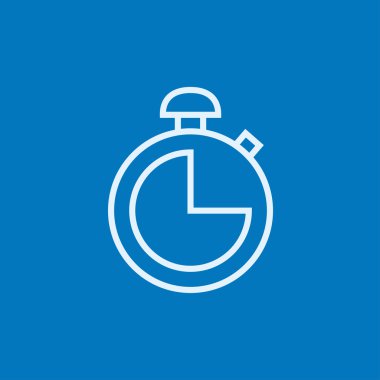 Stopwatch Satır Simgesi.