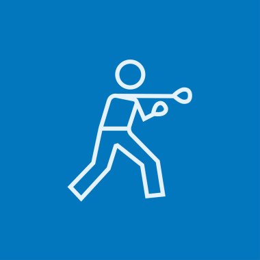 Erkek boxer satırı simgesi.