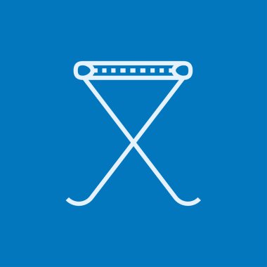 Katlanır sandalye satırı simgesi.