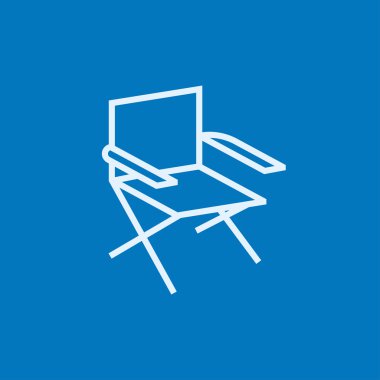 Katlanır sandalye satırı simgesi.