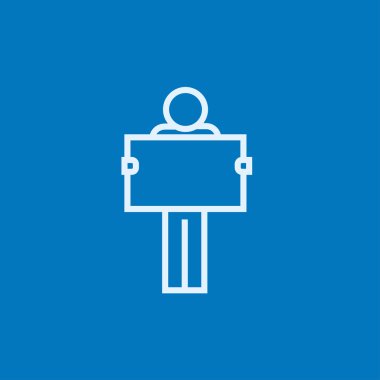 Harita çizgi kutsal kişilerin resmi vasıl görünen adam.