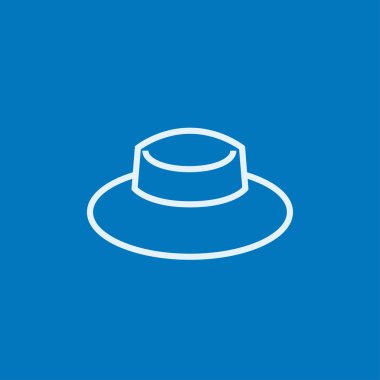 Yaz şapka satırı simgesi.