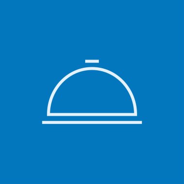 Restoran saat çizgisi simgesi.