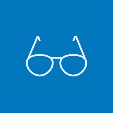 Gözlük çizgisi simgesi.
