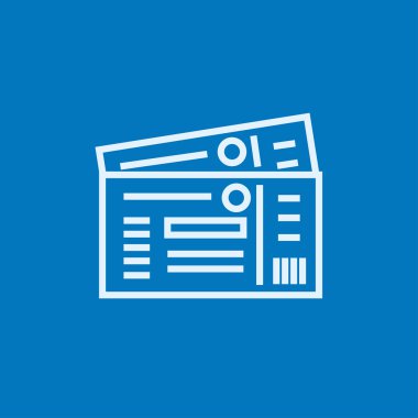 Bilet satırı simgesi.