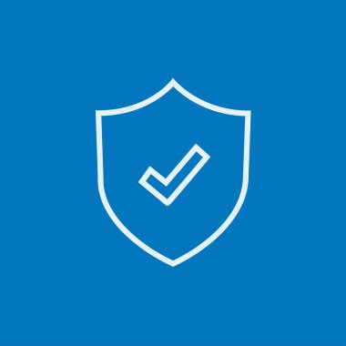 Onay işareti satırı simgesi ile kalkan.