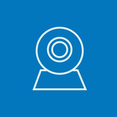 Web kamera çizgisi simgesi.