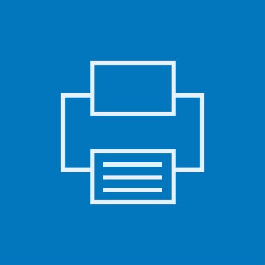 Yazıcı satırı simgesi.