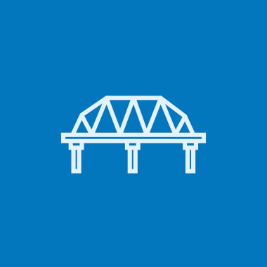 Tren yolu köprüsü satırı simgesi.