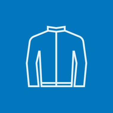 Bisikletçinin ceket satırı simgesi.