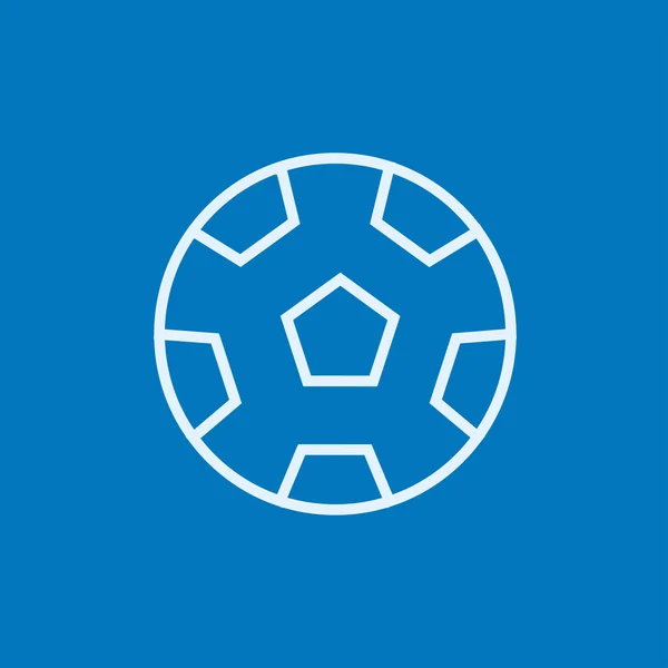 Soccer ball line icon. — Stock Vector