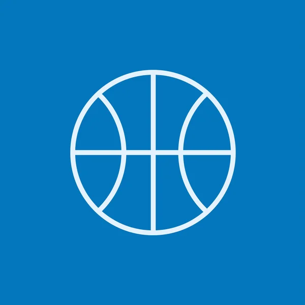 Ícone de linha de bola de basquete. —  Vetores de Stock