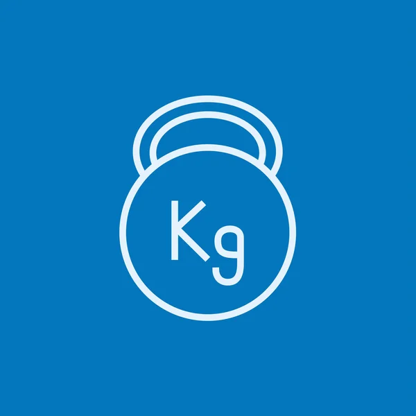 Kettlebell ikon. — Stock vektor