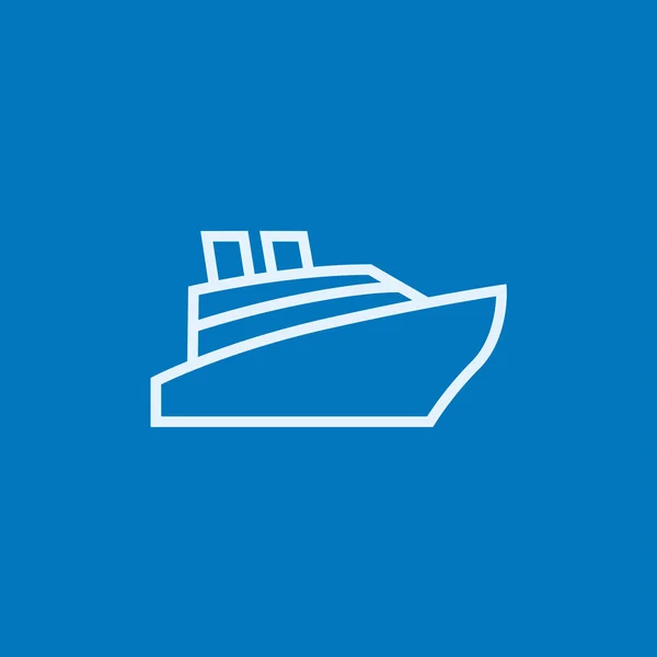 Pictogram van de cruiseschip. — Stockvector