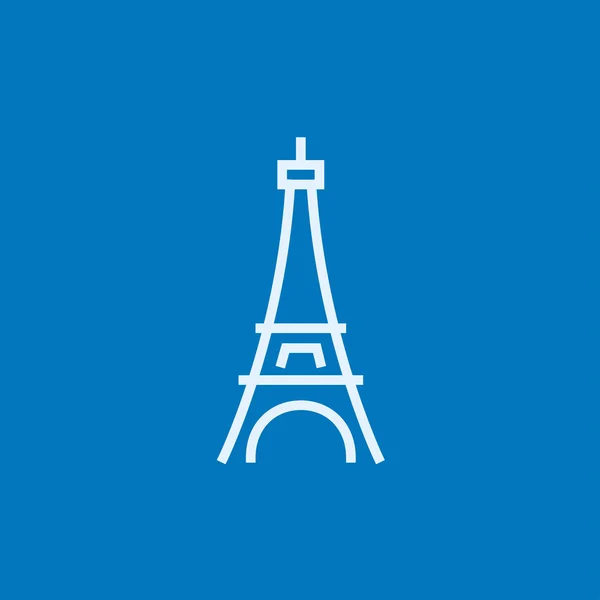 Eiffel Tower line icon. — Stock Vector