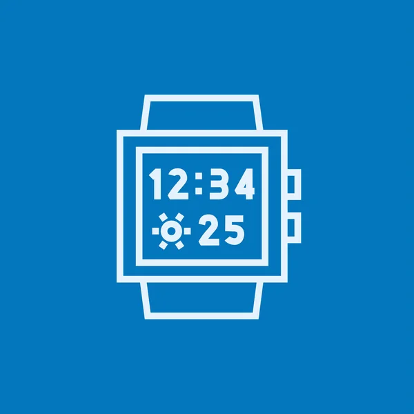 Icône de ligne Smartwatch . — Image vectorielle