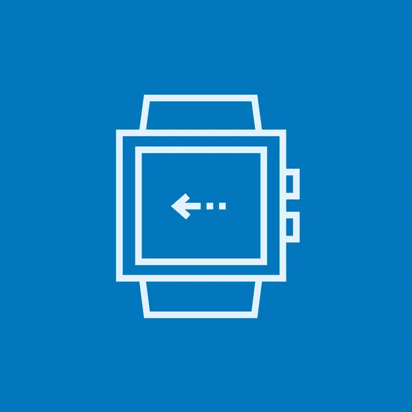 Smartwatch γραμμή εικονίδιο. — Διανυσματικό Αρχείο
