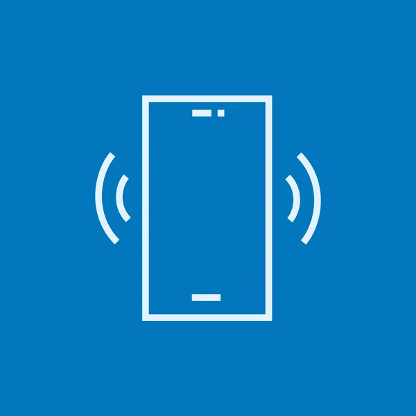 Vibrating phone line icon. — Stock vektor