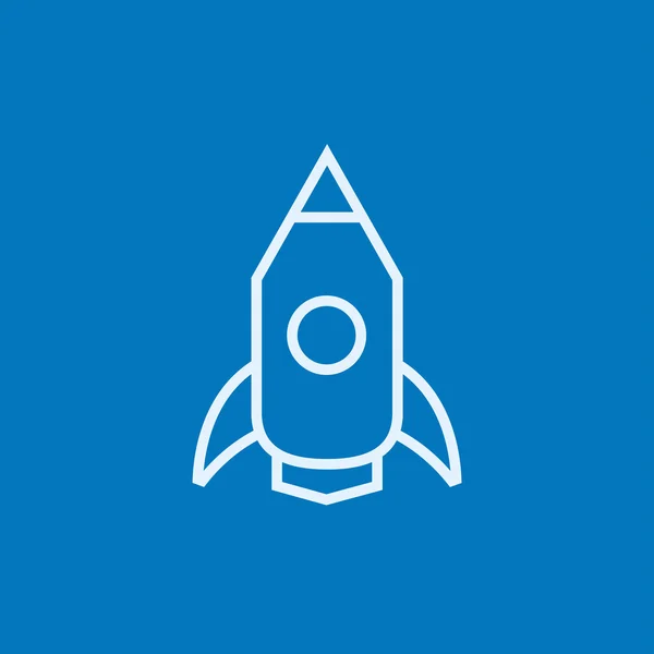 Icono de Rocket Line . — Vector de stock