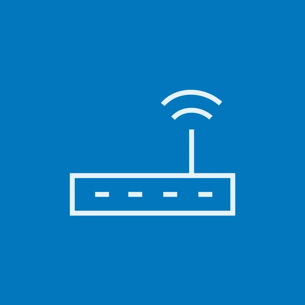 Wireless router line icon. — Stock Vector