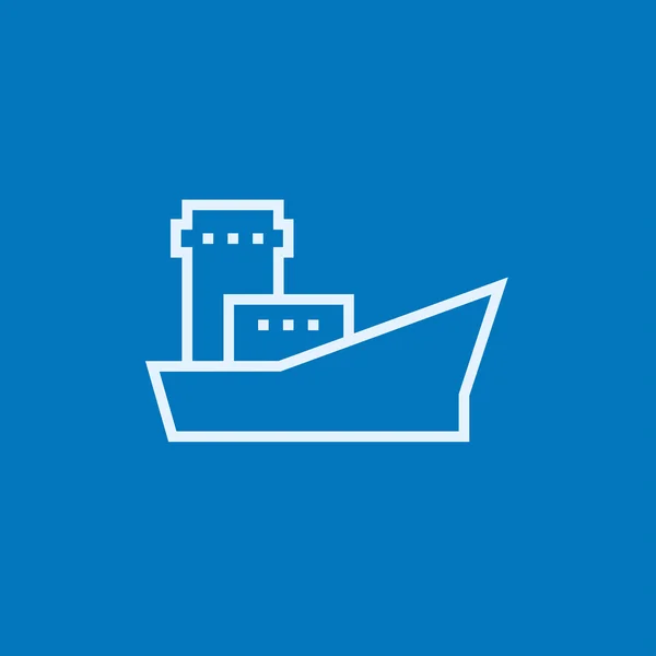 Symbol für Frachtcontainerschiffe. — Stockvektor
