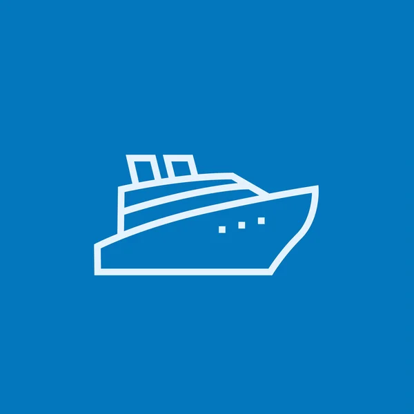 Kryssningsfartygs ikon. — Stock vektor
