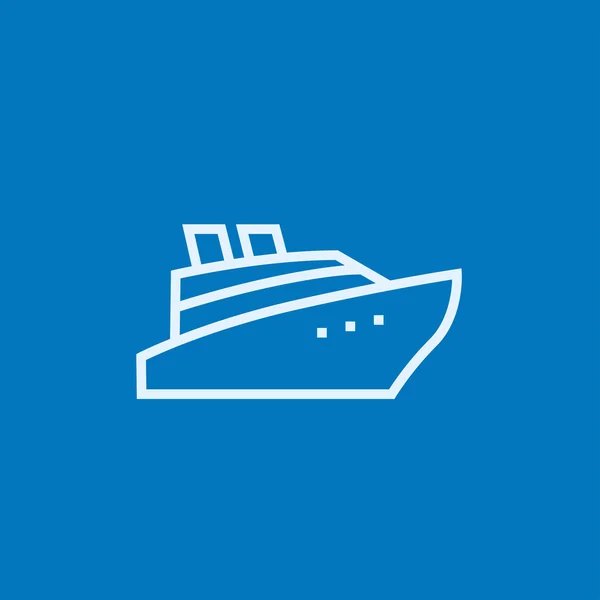 Pictogram van de cruiseschip. — Stockvector