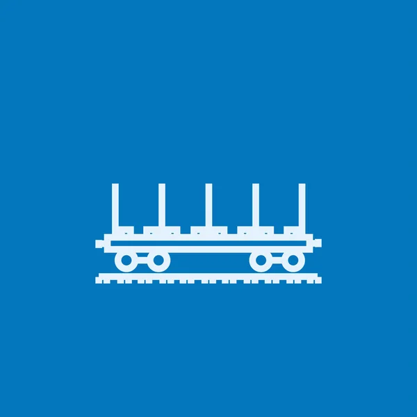 Ikone der Güterwagenlinie. — Stockvektor