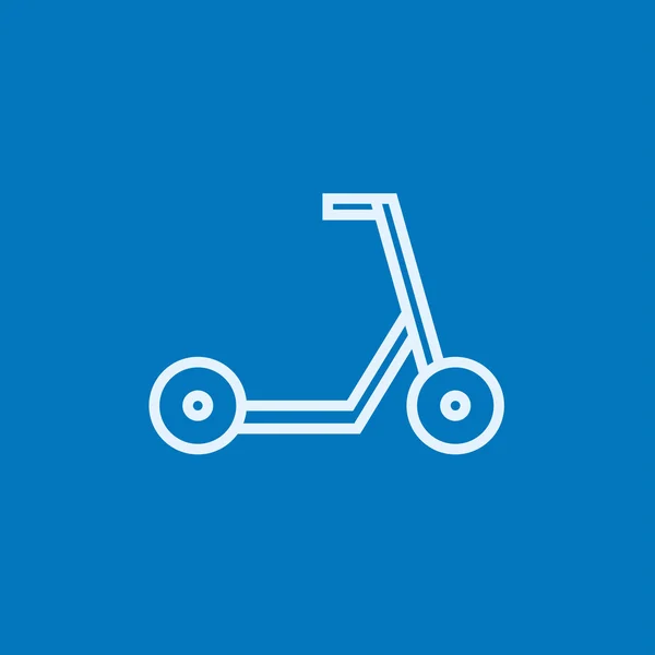 Schop scooter lijn pictogram. — Stockvector