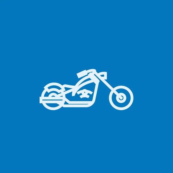 Ikonen för motorcykelinjer. — Stock vektor