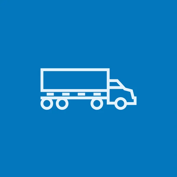 Levering truck lijn pictogram. — Stockvector