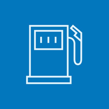 Benzin istasyonu satırı simgesi.