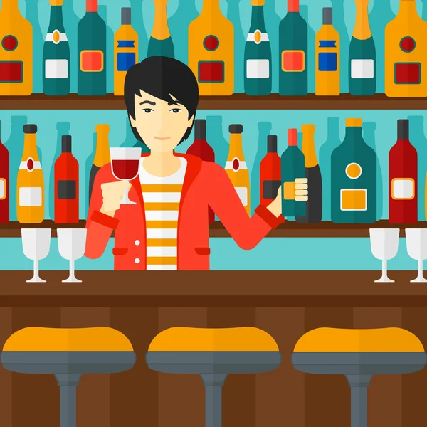 Barda duran barmen sayaç.