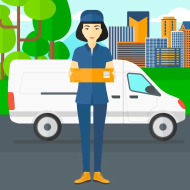 Kadın teslim kutusu.