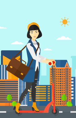 Kadın üzerinde sürme.