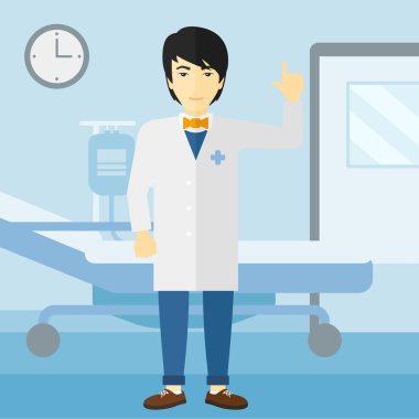 Doktor gösteren parmak.