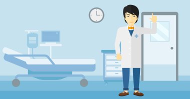 Doktor gösteren parmak.