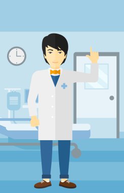 Doktor gösteren parmak.