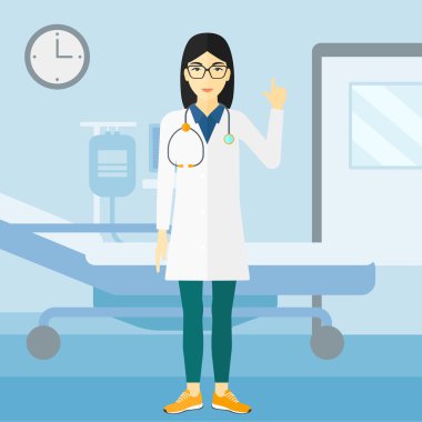 Doktor gösteren parmak.