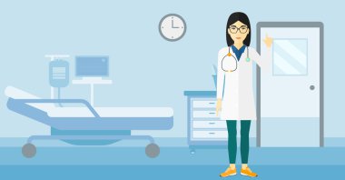 Doktor gösteren parmak.