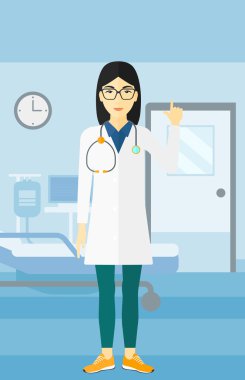 Doktor gösteren parmak.