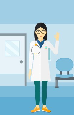 Gösteren işareti Tamam doktor.