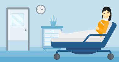 Hasta Yaralı boyun ile.