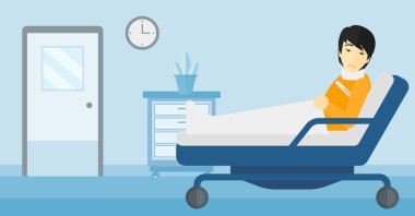 Hasta Yaralı boyun ile.