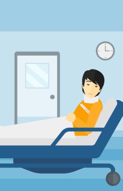 Hasta Yaralı boyun ile.