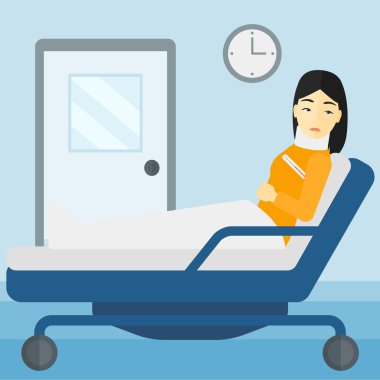 Hasta Yaralı boyun ile.